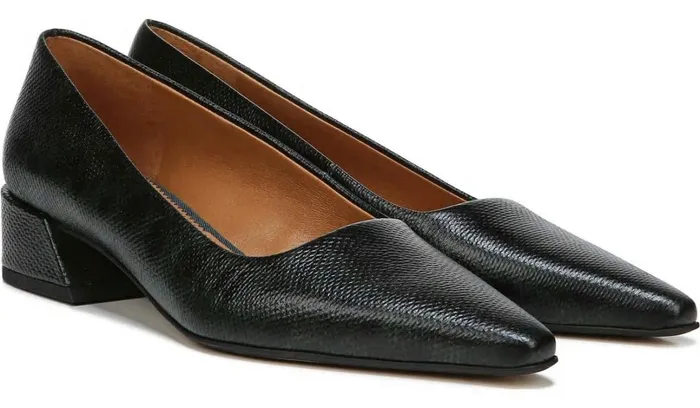 Heels Women Franco Sarto Sarto Modena Block Heel Pump Pine Leather
