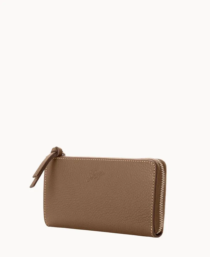 Henrys Zip Clutch Dark Taupe ManWoman Dooney and Bourke Wallets Henrys Zip Clutch Dark Taupe ManWoman Dooney and Bourke Wallets