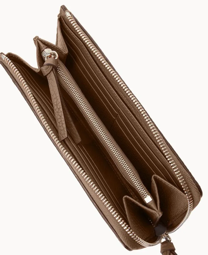 Henrys Zip Clutch Dark Taupe ManWoman Dooney and Bourke Wallets Henrys Zip Clutch Dark Taupe ManWoman Dooney and Bourke Wallets