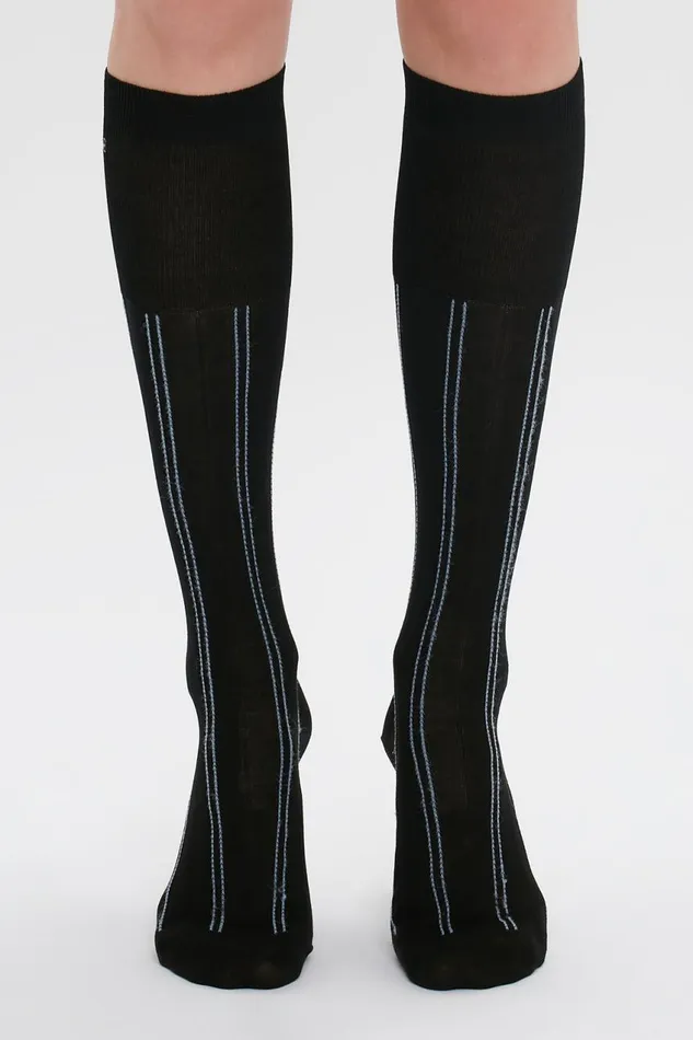Hosiery Women Victoria Beckham Superfine Rib Socks In Black
