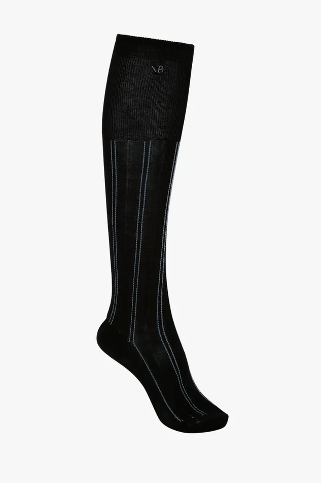 Hosiery Women Victoria Beckham Superfine Rib Socks In Black