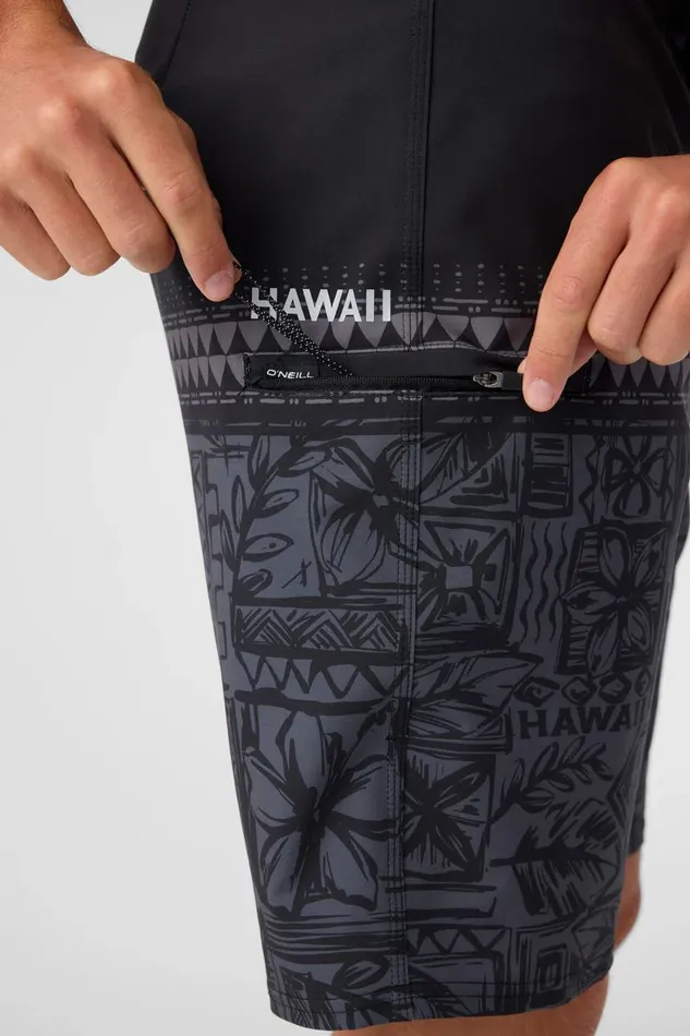 HYPERFREAK HEAT HAWAII 20034 BOARDSHORTS Graphite Men O039NEILL Length
