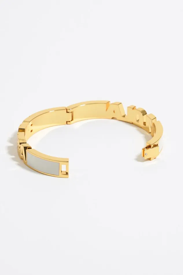 Ivory Enamel Logo Bracelet Ivory Women Bimba Y Lola Jewelry Ivory Enamel Logo Bracelet Ivory Women Bimba Y Lola Jewelry