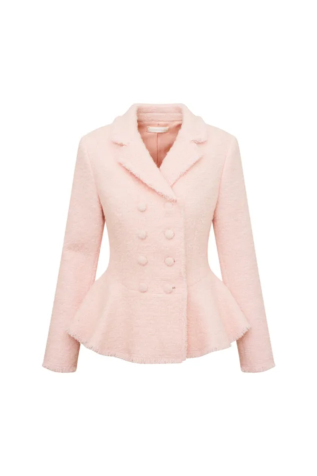 Jackets and Coats Women LoveShackFancy Morrow Tailored Jacket Heavenly Pink