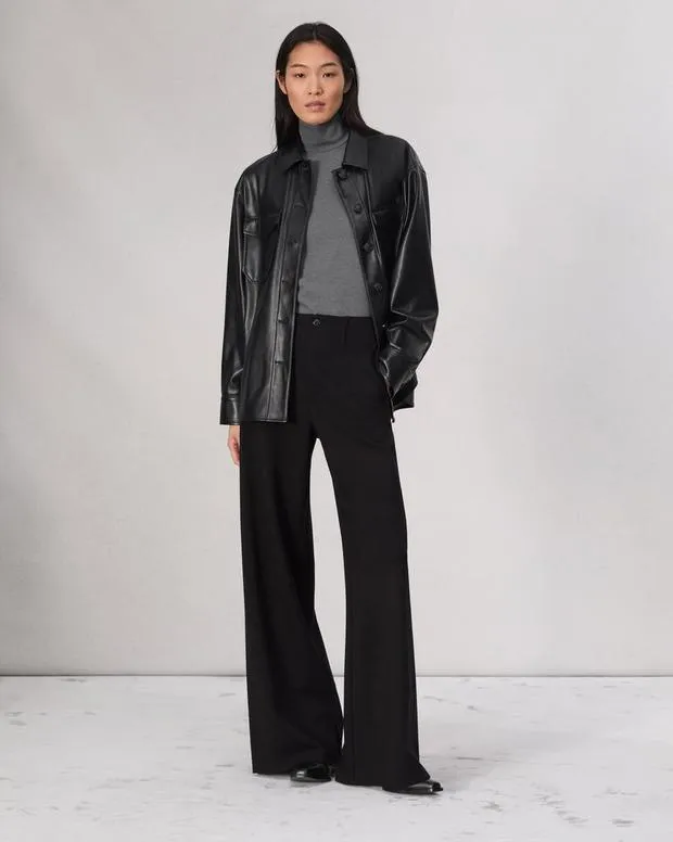 Jackets and Coats Women Rag and Bone Camilla Shirt Jacket Black