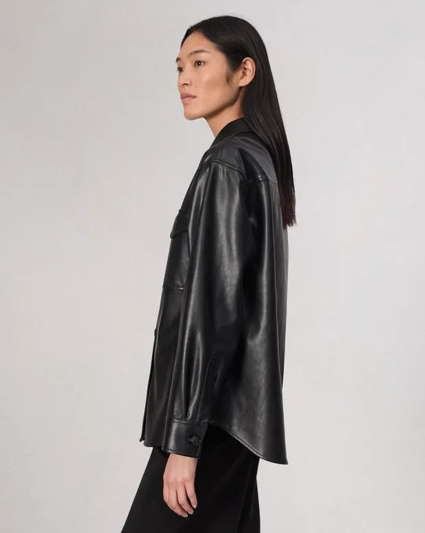 Jackets and Coats Women Rag and Bone Camilla Shirt Jacket Black