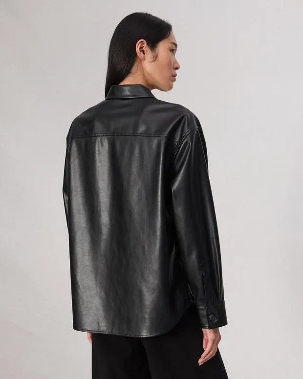 Jackets and Coats Women Rag and Bone Camilla Shirt Jacket Black