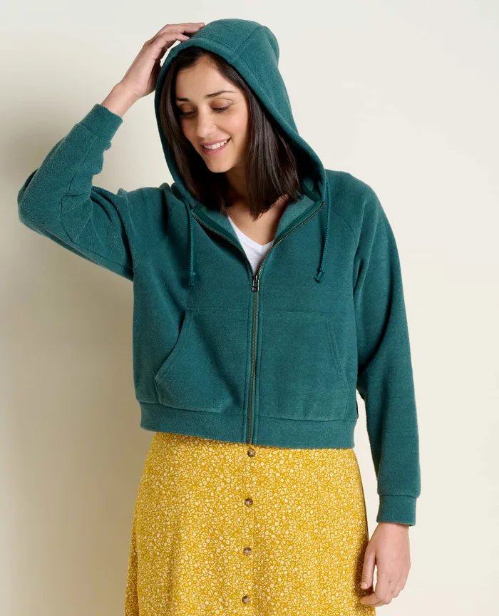 Jackets and Layers Women8217s Whitney Terry Zip Hoodie Jasper ToadandCo