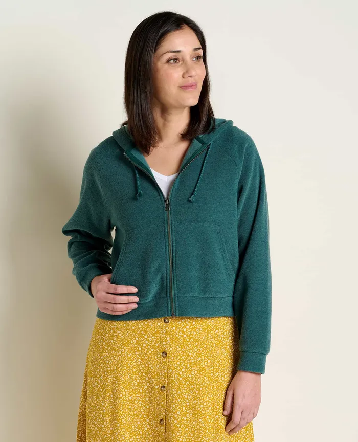 Jackets and Layers Women8217s Whitney Terry Zip Hoodie Jasper ToadandCo