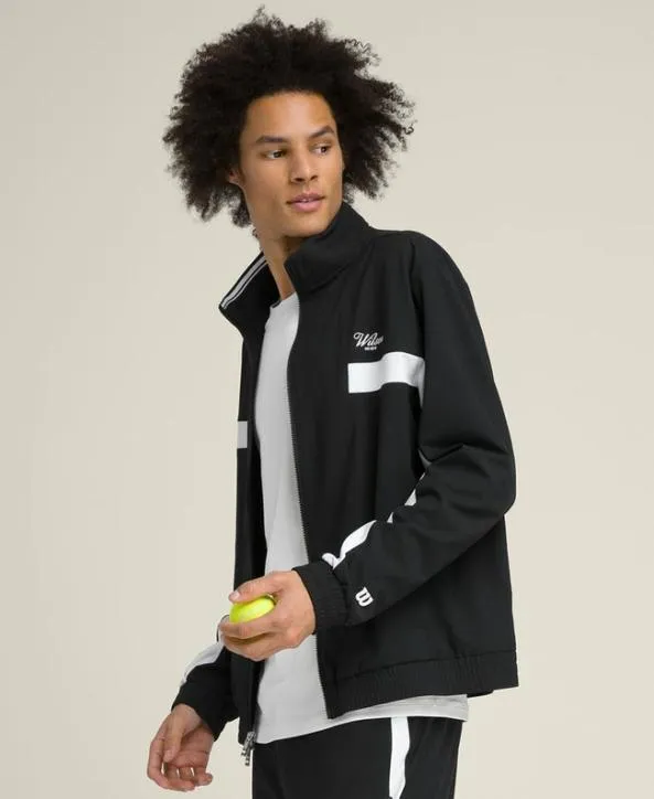 Jackets and Vests Men Wilson Grand Slam Jacket Blackwhite White Jackets and Vests Men Wilson Grand Slam Jacket Blackwhite White