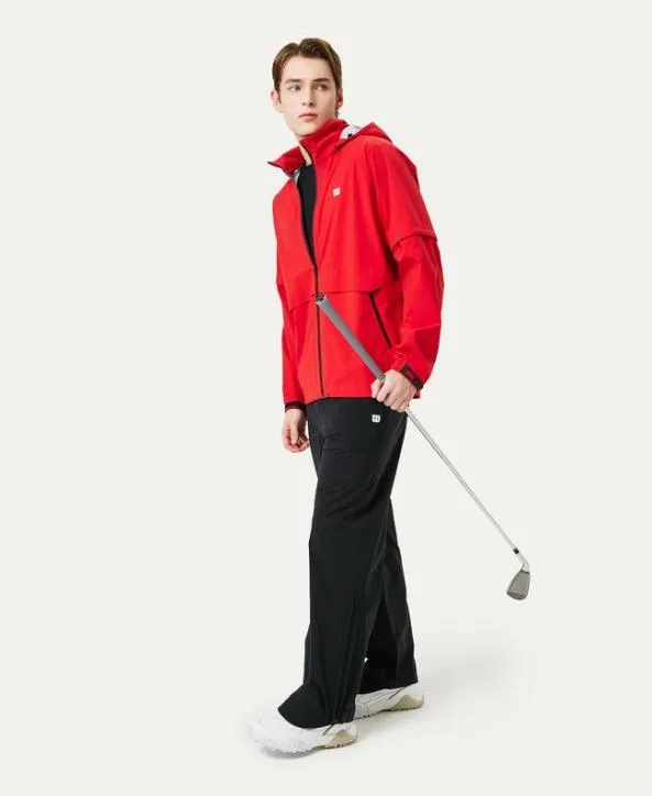 Jackets and Vests Men Wilson M Detachable Rain Jacket Red