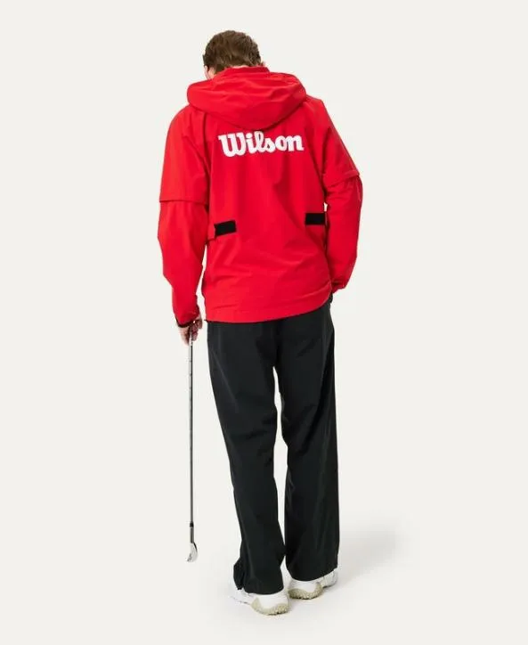 Jackets and Vests Men Wilson M Detachable Rain Jacket Red