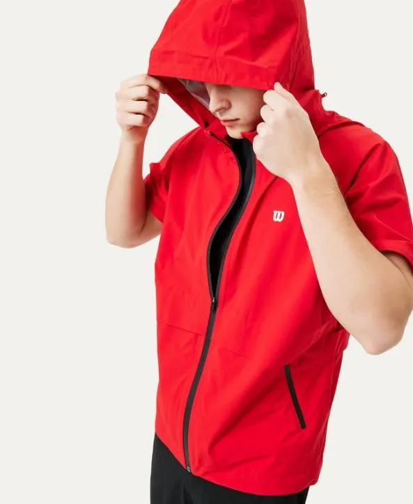 Jackets and Vests Men Wilson M Detachable Rain Jacket Red