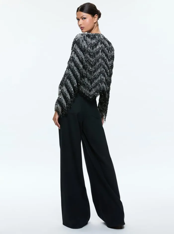 Jackets Coats Women Alice Olivia Kidman Jacket Blacksilver