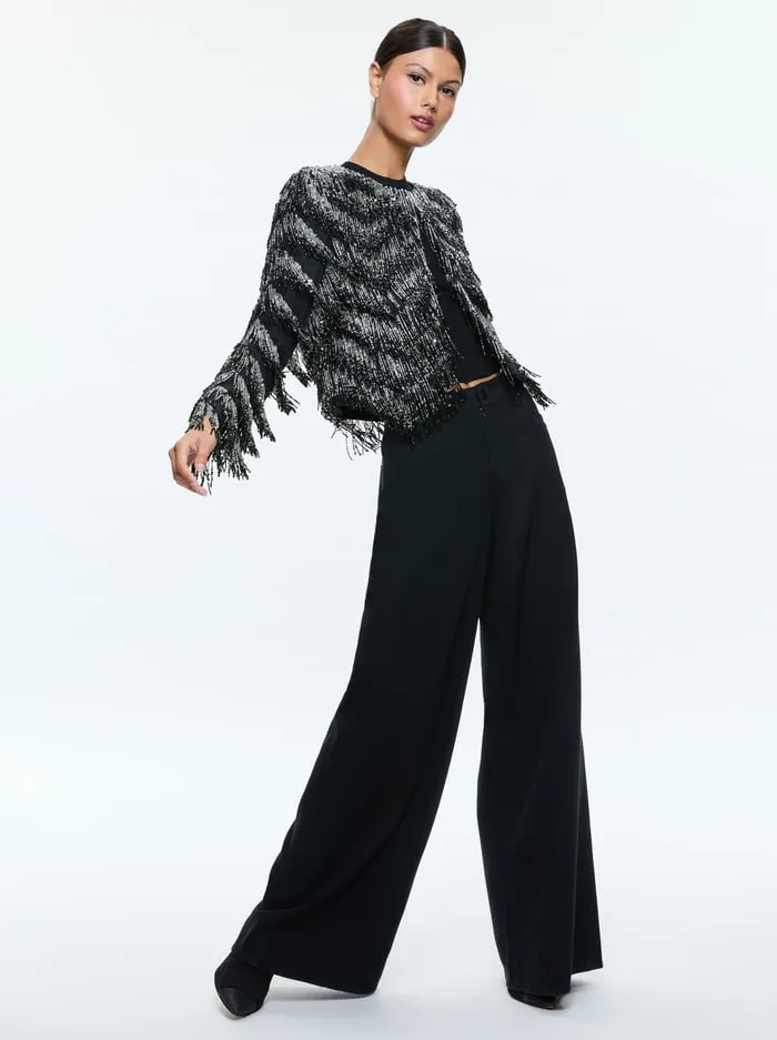 Jackets Coats Women Alice Olivia Kidman Jacket Blacksilver