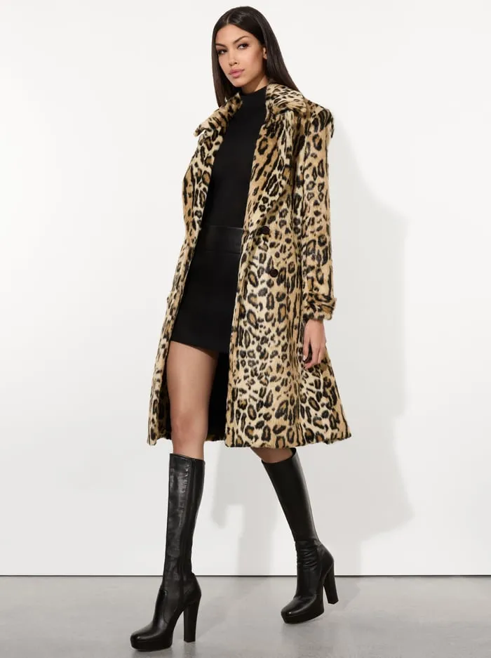 Jackets Coats Women Alice Olivia Nicholas Faux Fur Coat Camelblack Jaguar