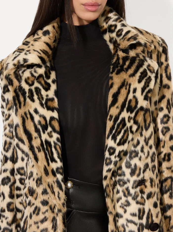 Jackets Coats Women Alice Olivia Nicholas Faux Fur Coat Camelblack Jaguar