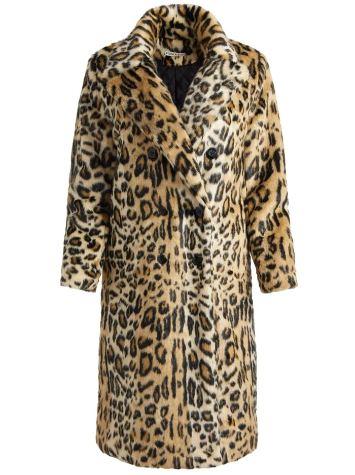 Jackets Coats Women Alice Olivia Nicholas Faux Fur Coat Camelblack Jaguar