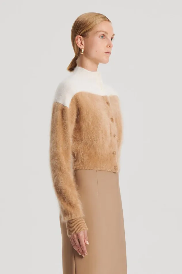 Jackets Women Scanlan Theodore CASHMERE BRUSHED CARDIGAN Camelcream Jackets Women Scanlan Theodore CASHMERE BRUSHED CARDIGAN Camelcream