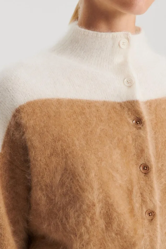 Jackets Women Scanlan Theodore CASHMERE BRUSHED CARDIGAN Camelcream Jackets Women Scanlan Theodore CASHMERE BRUSHED CARDIGAN Camelcream