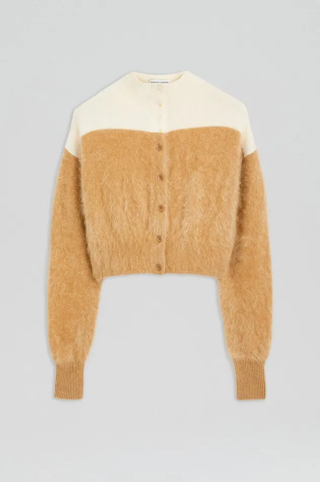 Jackets Women Scanlan Theodore CASHMERE BRUSHED CARDIGAN Camelcream Jackets Women Scanlan Theodore CASHMERE BRUSHED CARDIGAN Camelcream