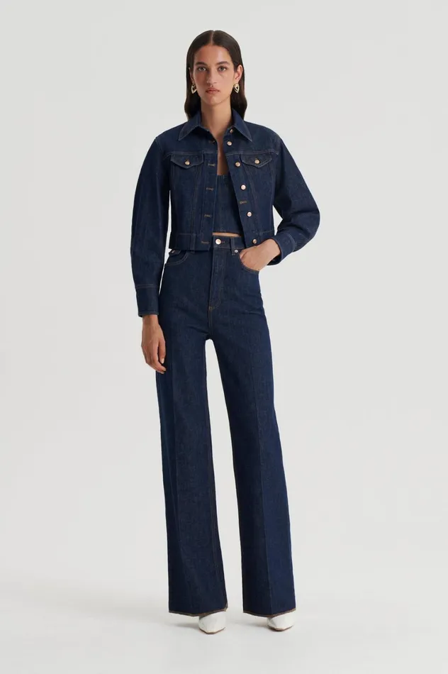 Jackets Women Scanlan Theodore DENIM JACKET Indigob