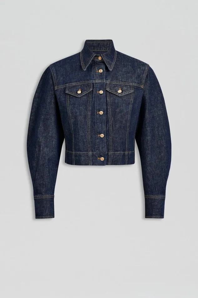 Jackets Women Scanlan Theodore DENIM JACKET Indigob Jackets Women Scanlan Theodore DENIM JACKET Indigob