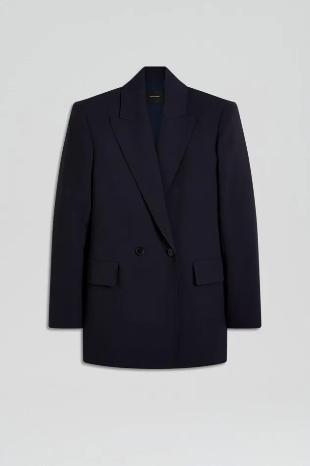 Jackets Women Scanlan Theodore TAILORED DRAPE JACKET Navy Jackets Women Scanlan Theodore TAILORED DRAPE JACKET Navy