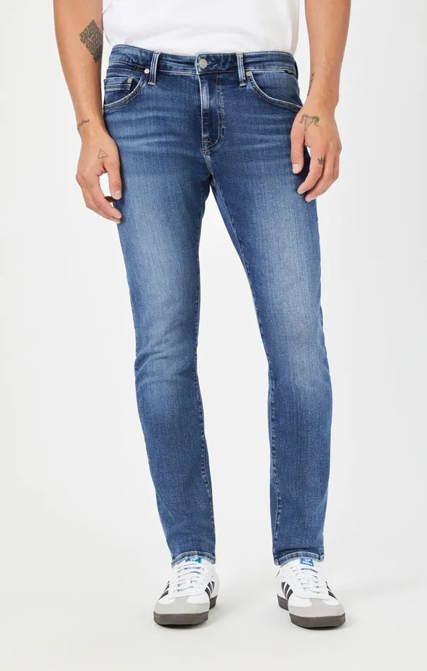 Jake Slim Leg In Mid Organic Vintage Men Mavi Jeans Denim Jake Slim Leg In Mid Organic Vintage Men Mavi Jeans Denim