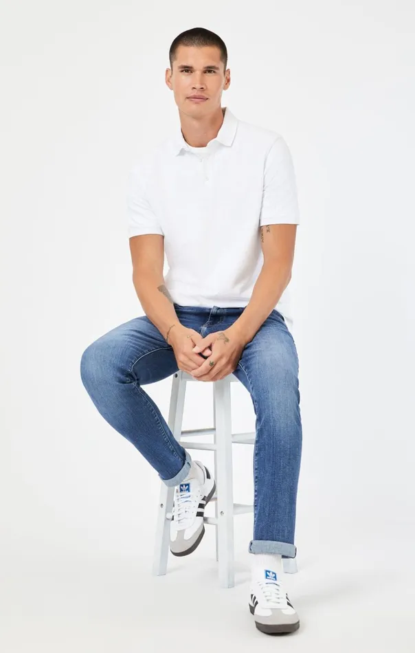Jake Slim Leg In Mid Organic Vintage Men Mavi Jeans Denim Jake Slim Leg In Mid Organic Vintage Men Mavi Jeans Denim