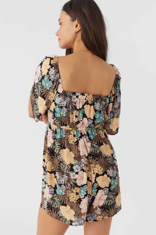 JASLYNN MACAW TROPICAL ROMPER Black Women O039NEILL Clothing