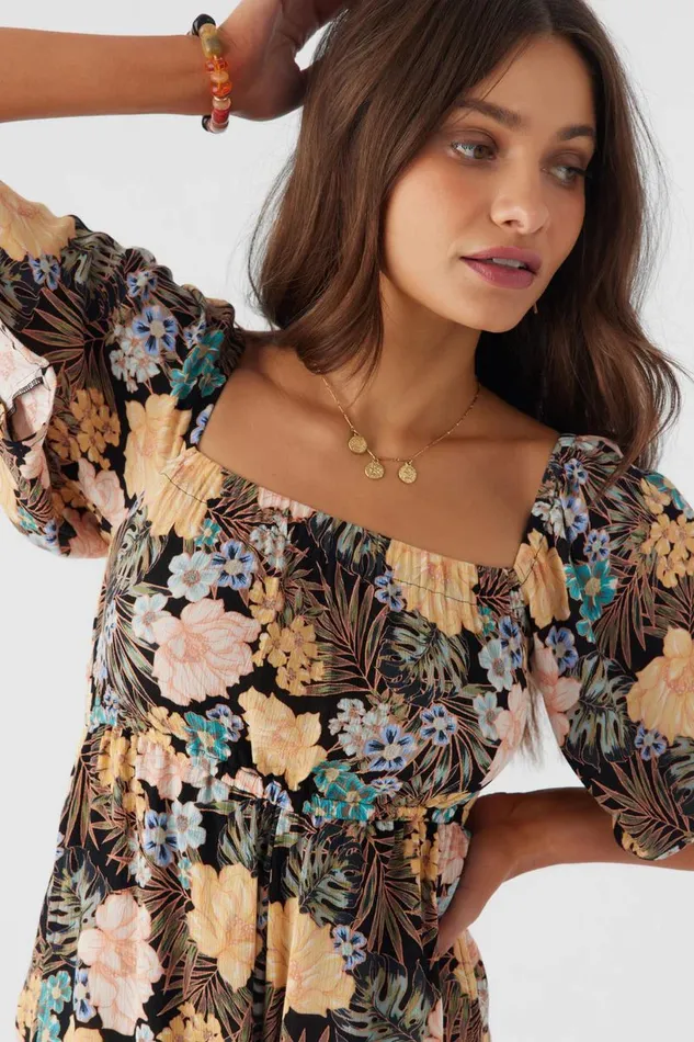 JASLYNN MACAW TROPICAL ROMPER Black Women O039NEILL Clothing