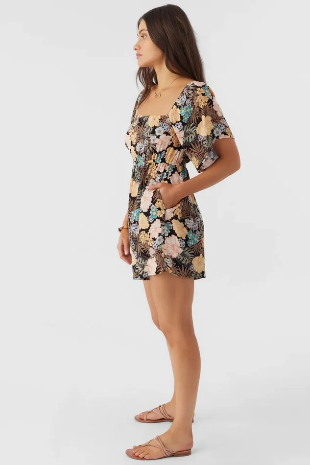 JASLYNN MACAW TROPICAL ROMPER Black Women O039NEILL Clothing