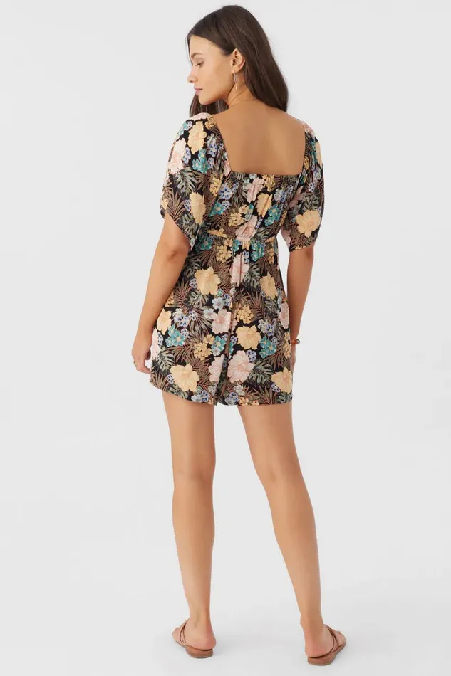 JASLYNN MACAW TROPICAL ROMPER Black Women O039NEILL Clothing