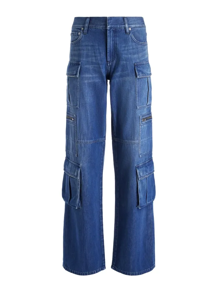 Jeans Women Alice Olivia Cay Cargo Jean Love Train