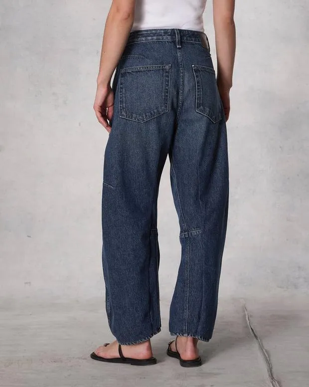 Jeans Women Rag and Bone Charlie Ankle BarrelLeg Jean Lightweight Rigid Denim Teo