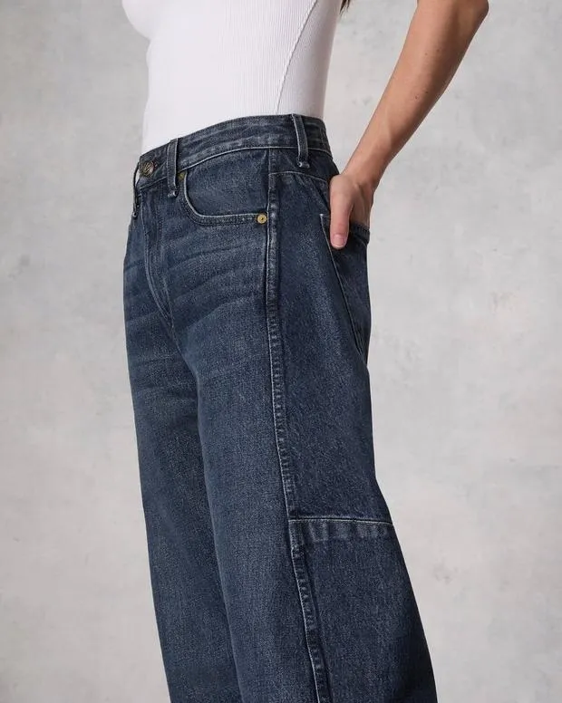 Jeans Women Rag and Bone Charlie Ankle BarrelLeg Jean Lightweight Rigid Denim Teo
