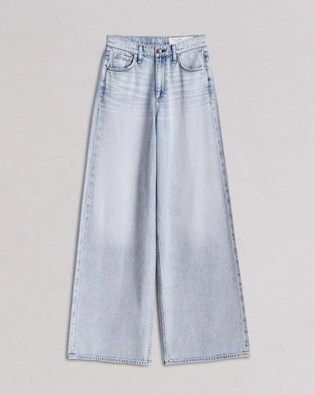 Jeans Women Rag and Bone Featherweight Sofie WideLeg Jean Featherweight Denim Kierra