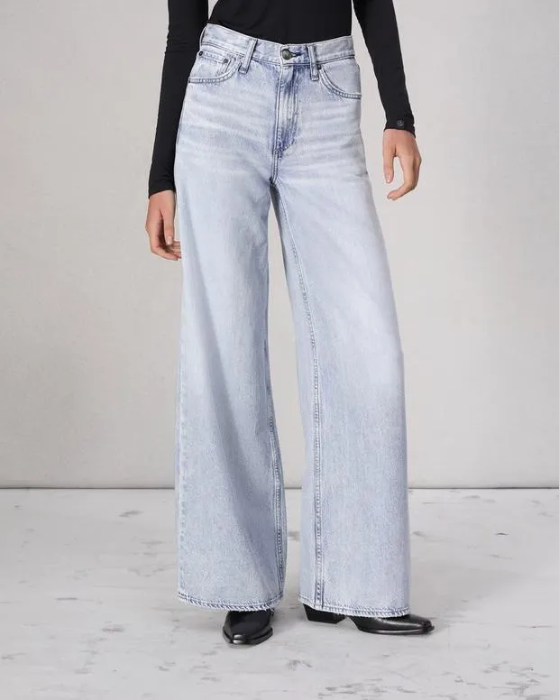Jeans Women Rag and Bone Featherweight Sofie WideLeg Jean Featherweight Denim Kierra