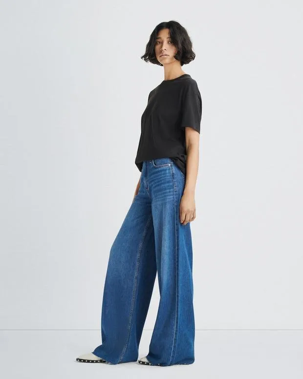 Jeans Women Rag and Bone Featherweight Sofie WideLeg Jean Featherweight Denim Otto