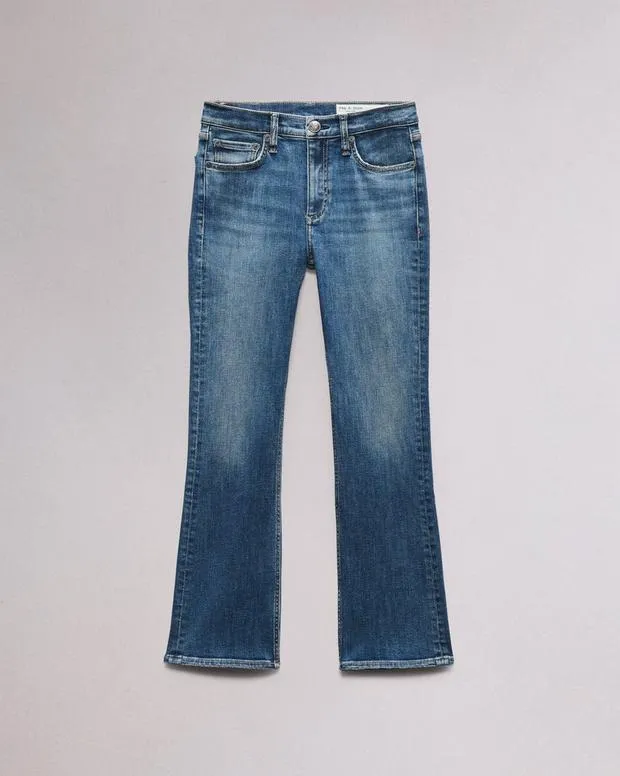 Jeans Women Rag and Bone Flexi Peyton Ankle Bootcut Jean Flexi Smooth and Sculpt Denim Willow