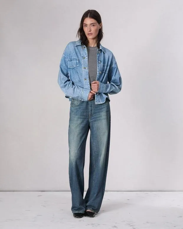 Jeans Women Rag and Bone Miramar Terry WideLeg Pant Cotton Terry Lenox