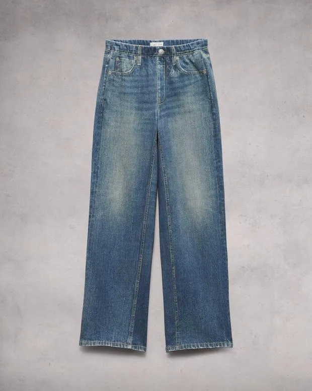Jeans Women Rag and Bone Miramar Terry WideLeg Pant Cotton Terry Lenox