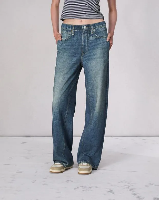 Jeans Women Rag and Bone Miramar Terry WideLeg Pant Cotton Terry Lenox