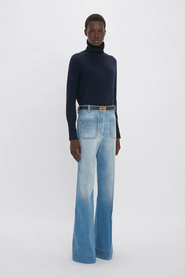 Jeans Women Victoria Beckham Alina Jean In Light Summer Wash