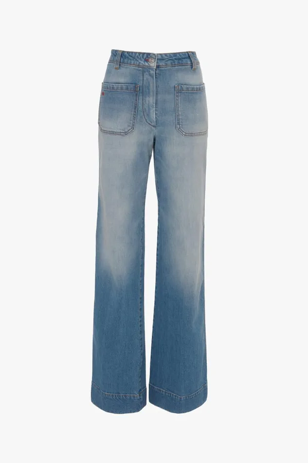 Jeans Women Victoria Beckham Alina Jean In Light Summer Wash