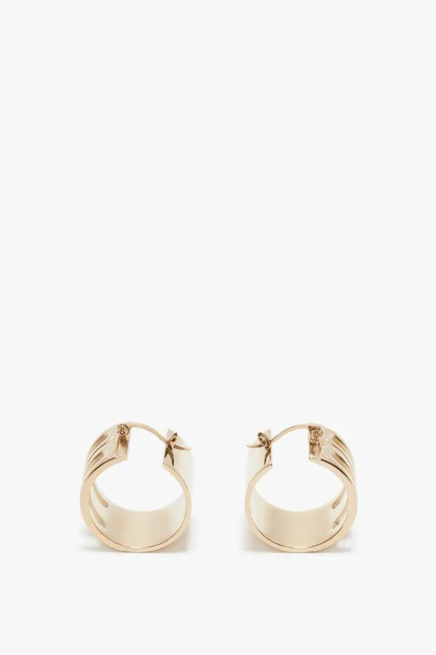 Jewellery Women Victoria Beckham Exclusive Frame Hoop Earrings In Gold
