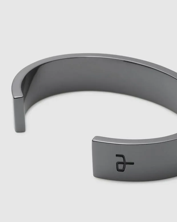 Jewelry WomenMen Rag and Bone The Squared Dot Cuff Black Titanium