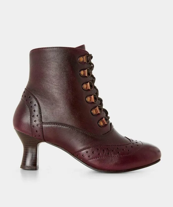 Joe Browns Boots Women Fenchurch Leather Ankle Boots Burgundy Joe Browns Boots Women Fenchurch Leather Ankle Boots Burgundy