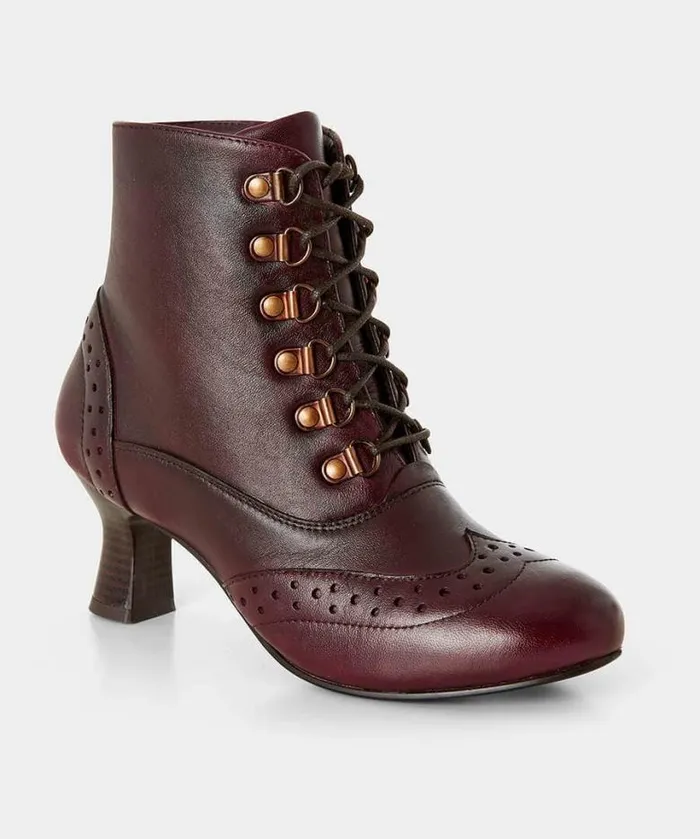 Joe Browns Boots Women Fenchurch Leather Ankle Boots Burgundy Joe Browns Boots Women Fenchurch Leather Ankle Boots Burgundy